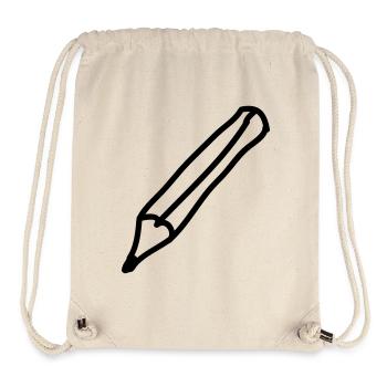 stift_1c - Sac à cordon recyclé Stanley/Stella - blanc naturel - Devant