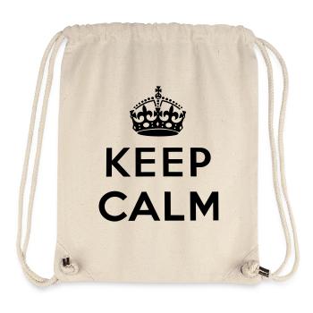 Keep Calm - Stanley/Stella recycelter Gym Bag - Naturweiß - Vorne