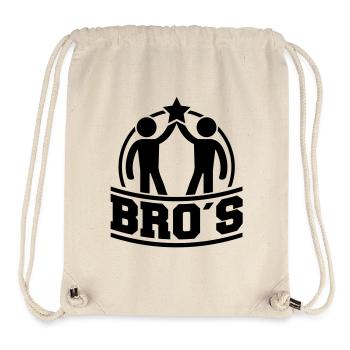 bros_design_t1 - Stanley/Stella recycelter Gym Bag - Naturweiß - Vorne