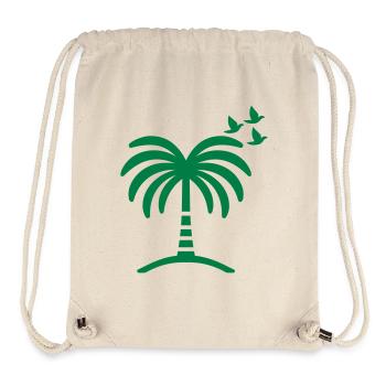 Palme - Stanley/Stella recycelter Gym Bag - Naturweiß - Vorne