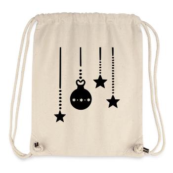 Hängende Weihnachtsdeko - Stanley/Stella recycelter Gym Bag - Naturweiß - Vorne