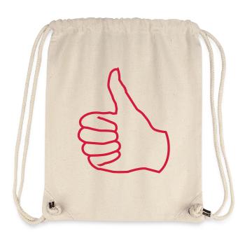 daumen hoch - Stanley/Stella recycelter Gym Bag - Naturweiß - Vorne