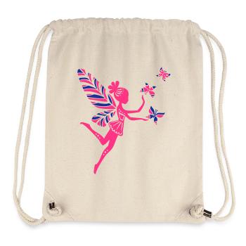 pixie, fairy, elves, magic, butterfly, summer - Stanley/Stella Recycled Gym Bag - natural - Front