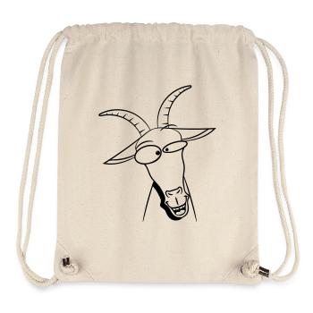 Ziege verrückt doof - Stanley/Stella recycelter Gym Bag - Naturweiß - Vorne