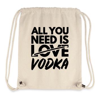 tout ce dont tu as besoin c'est de la vodka - Sac à cordon recyclé Stanley/Stella - blanc naturel - Devant