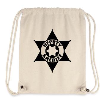 Sheriffstern - Stanley/Stella recycelter Gym Bag - Naturweiß - Vorne