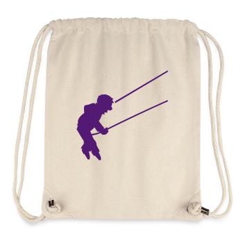 Schaukeln / swinging boy (1c) - Stanley/Stella recycelter Gym Bag - Naturweiß - Vorne