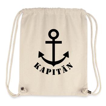 kapitaen - Sac à cordon recyclé Stanley/Stella - blanc naturel - Devant