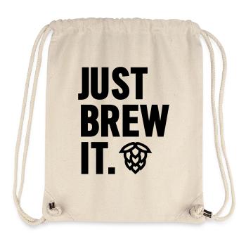 Just Brew It - Stanley/Stella Recycled Gym Bag - natural - Front