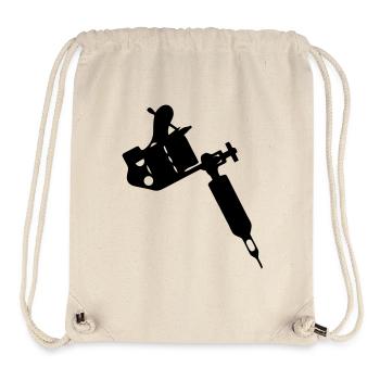 Tattoo gun - Sac à cordon recyclé Stanley/Stella - blanc naturel - Devant
