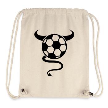 Soccer Devil Logo Design - Stanley/Stella Recycled Gym Bag - natural - Front