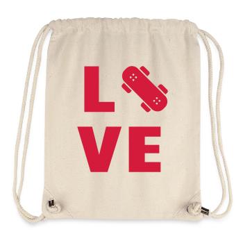 Skateboard Skateboarding Sport Sportler Spieler - Stanley/Stella recycelter Gym Bag - Naturweiß - Vorne