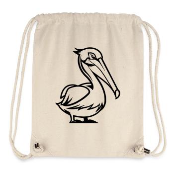 Bande dessinée Pelikan - Sac à cordon recyclé Stanley/Stella - blanc naturel - Devant