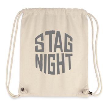 Stag Night - Stanley/Stella recycelter Gym Bag - Naturweiß - Vorne