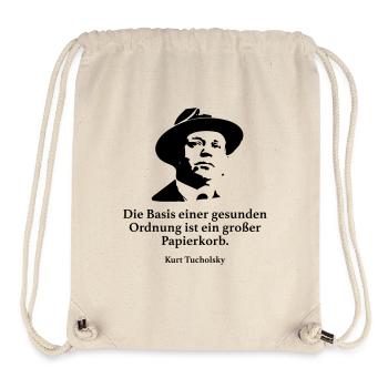 Tucholsky: Die Basis einer gesunden Ordnung ist e - Stanley/Stella recycelter Gym Bag - Naturweiß - Vorne