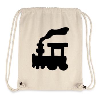 Small Train - Sac à cordon recyclé Stanley/Stella - blanc naturel - Devant