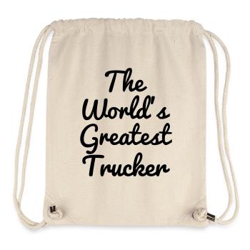 Trucker LKW Fahrer Routier Truck Camion Transport - Stanley/Stella Recycled Gym Bag - natural - Front