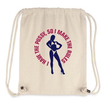 Ich habe die Muschi und deswegen entscheide ich - Stanley/Stella recycelter Gym Bag - Naturweiß - Vorne
