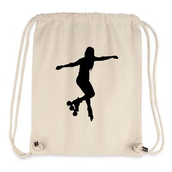 inline skates girl - Stanley/Stella recycelter Gym Bag - Naturweiß - Vorne