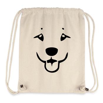 Süßes cartoon Hundegesicht - Stanley/Stella recycelter Gym Bag - Naturweiß - Vorne