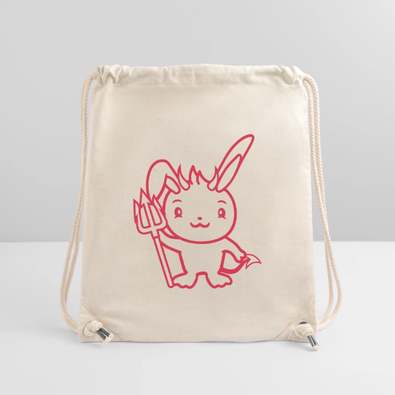 Bunny Devil Demon Evil Satan Hell Trident Costume Stanley/Stella Recycled Gym Bag