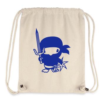 Vogel Ninja Kämpfer Assassin Schwert Ninjastern - Stanley/Stella recycelter Gym Bag - Naturweiß - Vorne