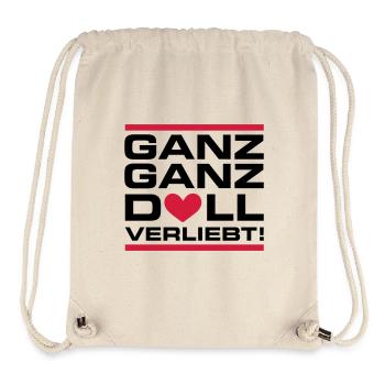 Ganz Doll Verliebt Valentinstag Spruch - Stanley/Stella recycelter Gym Bag - Naturweiß - Vorne
