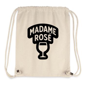 Monsieur Rosé Humour Drôles Noël - Sac à cordon recyclé Stanley/Stella - blanc naturel - Devant