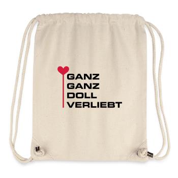 Tout à fait poupée amoureuse de la Saint-Valentin - Sac à cordon recyclé Stanley/Stella - blanc naturel - Devant