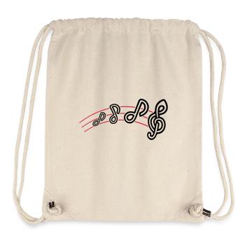 Musical Notes Symbol Music - Stanley/Stella Recycled Gym Bag - natural - Front
