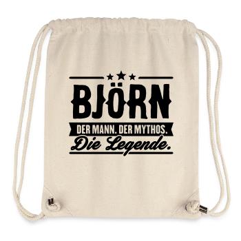 Man Myth Legend Björn - Stanley/Stella Recycled Gym Bag - natural - Front