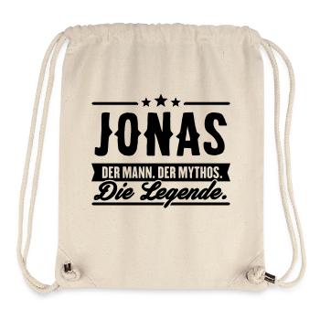 Man Myth Legend Jonas - Stanley/Stella Recycled Gym Bag - natural - Front