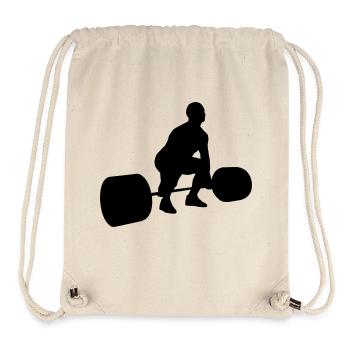 Kreuzheben start - Stanley/Stella recycelter Gym Bag - Naturweiß - Vorne