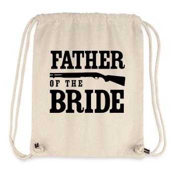 Father of the Bride Shotgun - Stanley/Stella Recycled Gym Bag - natural - Front