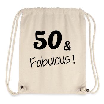 50 - Birthday - Anniversaire - Geburtstag - Humor - Stanley/Stella Recycled Gym Bag - natural - Front