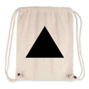 Pyramide, Dreieck - Stanley/Stella recycelter Gym Bag - Naturweiß - Vorne