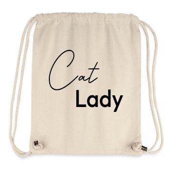 Cat lady - Stanley/Stella Recycled Gym Bag - natural - Front