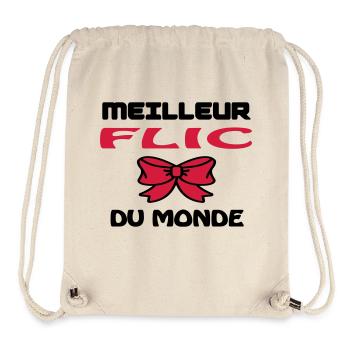 BESTER COP DER WELT - Stanley/Stella recycelter Gym Bag - Naturweiß - Vorne