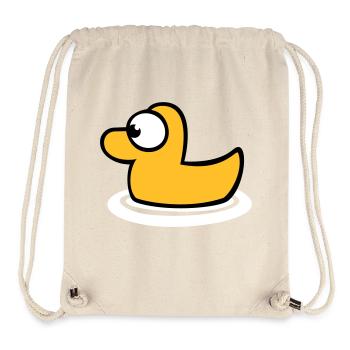 Badeente Quietscheente Wasser Vogel süß niedlich - Stanley/Stella recycelter Gym Bag - Naturweiß - Vorne