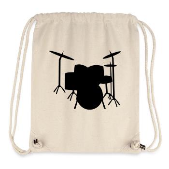 Drums Schlagzeug Drum - Stanley/Stella recycelter Gym Bag - Naturweiß - Vorne