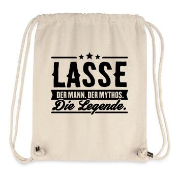 Man Myth Legend Lasse - Stanley/Stella Recycled Gym Bag - natural - Front