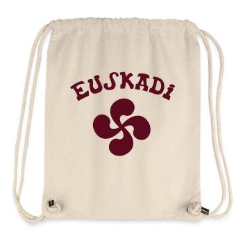 Croix Basque Rouge vectoriel - Sac à cordon recyclé Stanley/Stella - blanc naturel - Devant