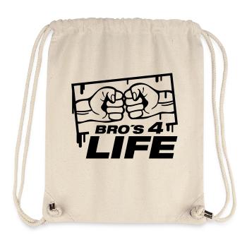 bros_for_life_f1 - Stanley/Stella recycelter Gym Bag - Naturweiß - Vorne