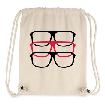 brille_03 - Stanley/Stella recycelter Gym Bag - Naturweiß - Vorne
