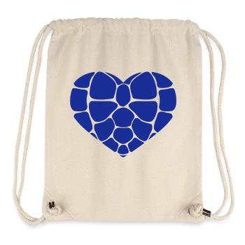Water Turtle Heart Symbol Love Tank Logo - Stanley/Stella Recycled Gym Bag - natural - Front