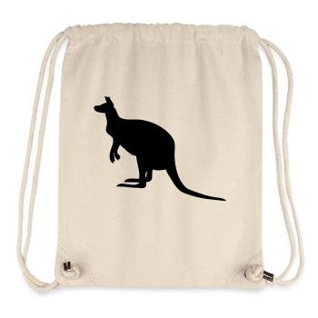 Känguru - Stanley/Stella recycelter Gym Bag - Naturweiß - Vorne