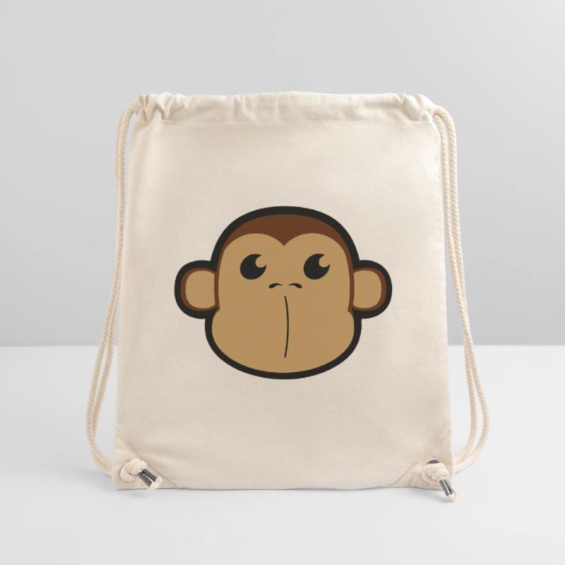 Face, Shimpanse, monkey, monkey head 3 c Stanley/Stella Recycled Gym Bag