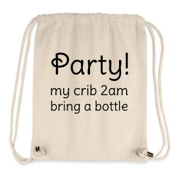 Party - Stanley/Stella recycelter Gym Bag - Naturweiß - Vorne