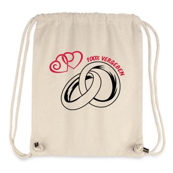 100_vergeben_eheringe_02 - Stanley/Stella recycelter Gym Bag - Naturweiß - Vorne