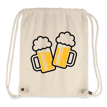 2 Toasting Beer Steins For A Cheer! (Ale / 2C) - Stanley/Stella Recycled Gym Bag - natural - Front